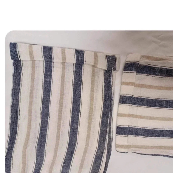 Love  Tree Linen Blend Striped Pants Size Medium - Picture 5 of 8
